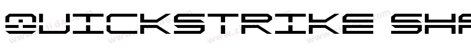 QuickStrike Shadow Italic字体转换